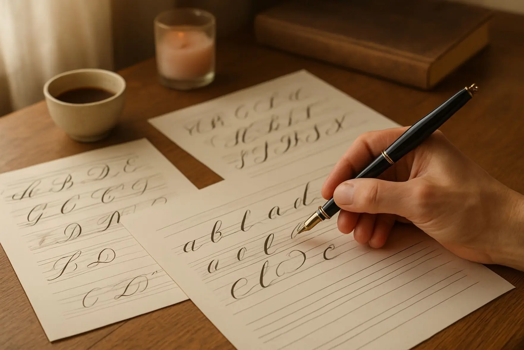 Caligrafia cursiva para imprimir adulto