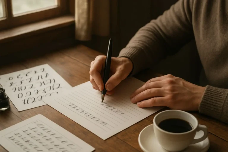 caligrafia para adultos