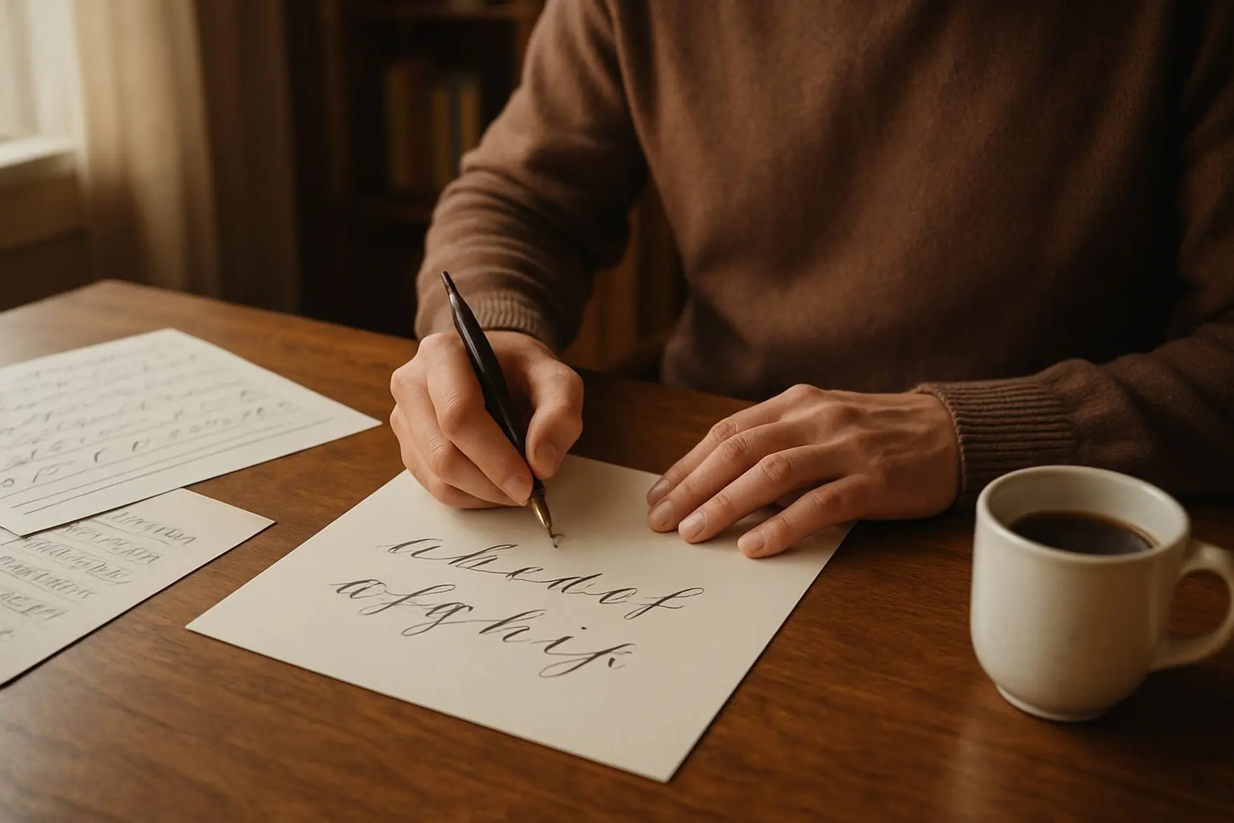 Caligrafia para adultos para imprimir