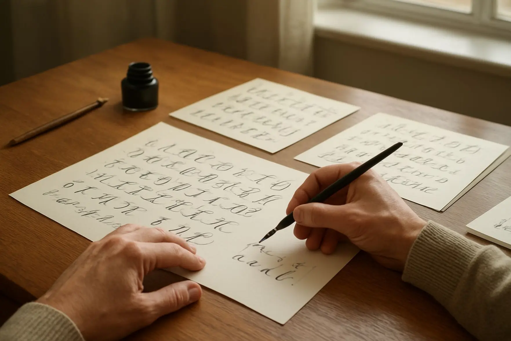 Exercícios de caligrafia para adultos para imprimir Exercícios de caligrafia para adultos para imprimir