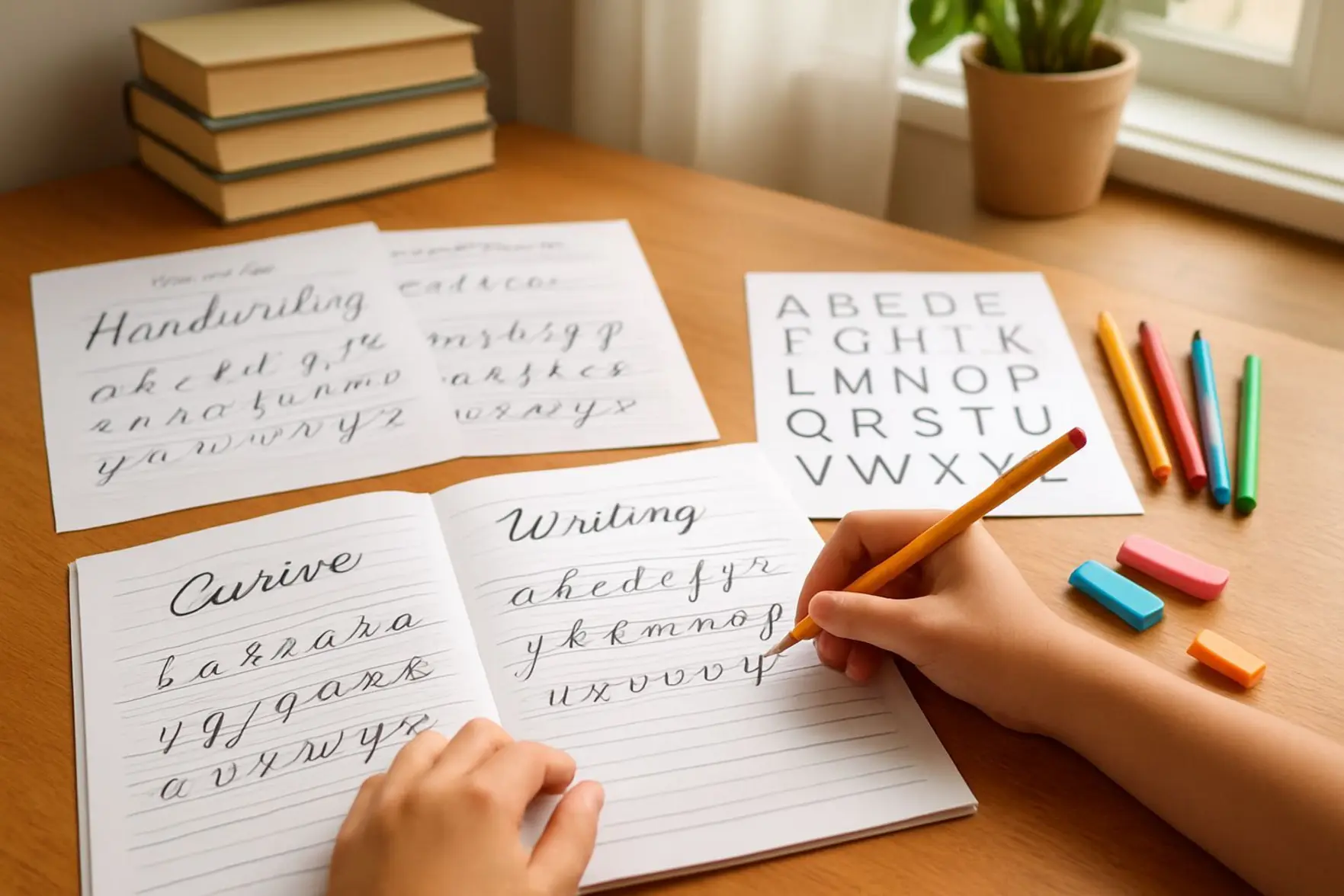 Material de caligrafia para imprimir