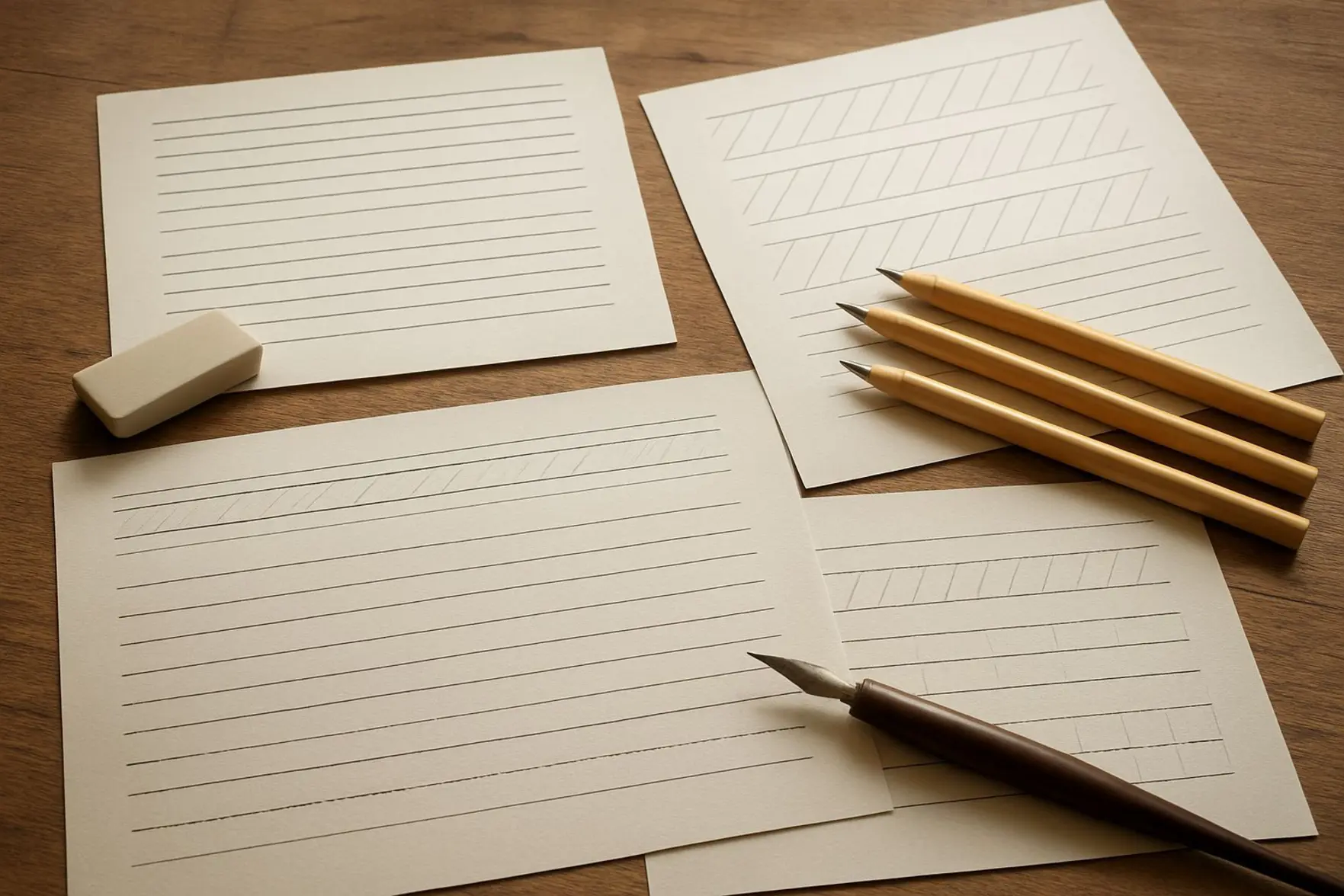 Linhas de caligrafia para imprimir Linhas de caligrafia para imprimir